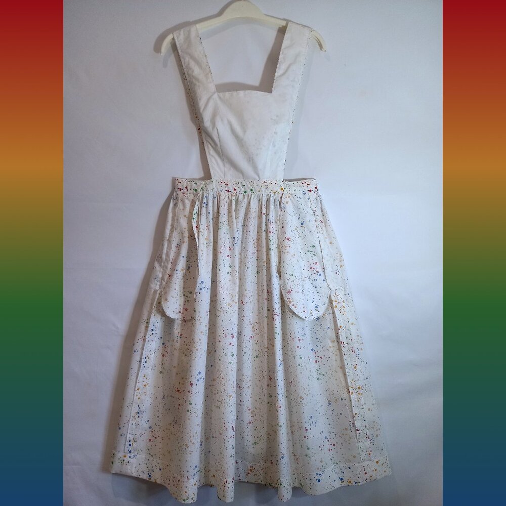 Handmade A-line Midi Pinafore Apron Pullover Jumper Butterick Pattern 6671 - Picture 8 of 13